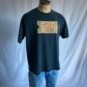 vintage country music hall of fame museum t shirt nashville tennessee ticket admit one tee