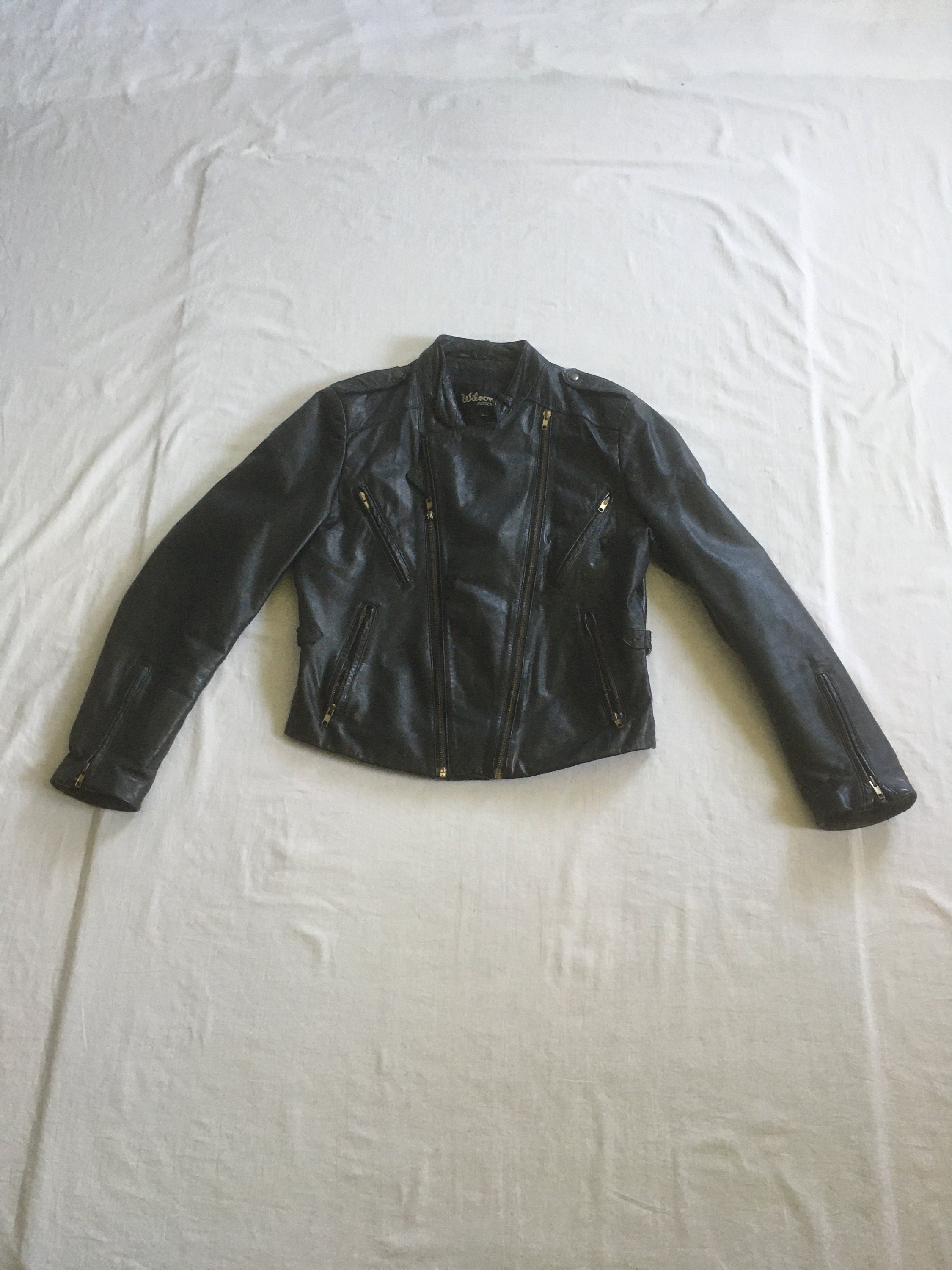 Blouson cuir véritable XXL Jacken & Mäntel