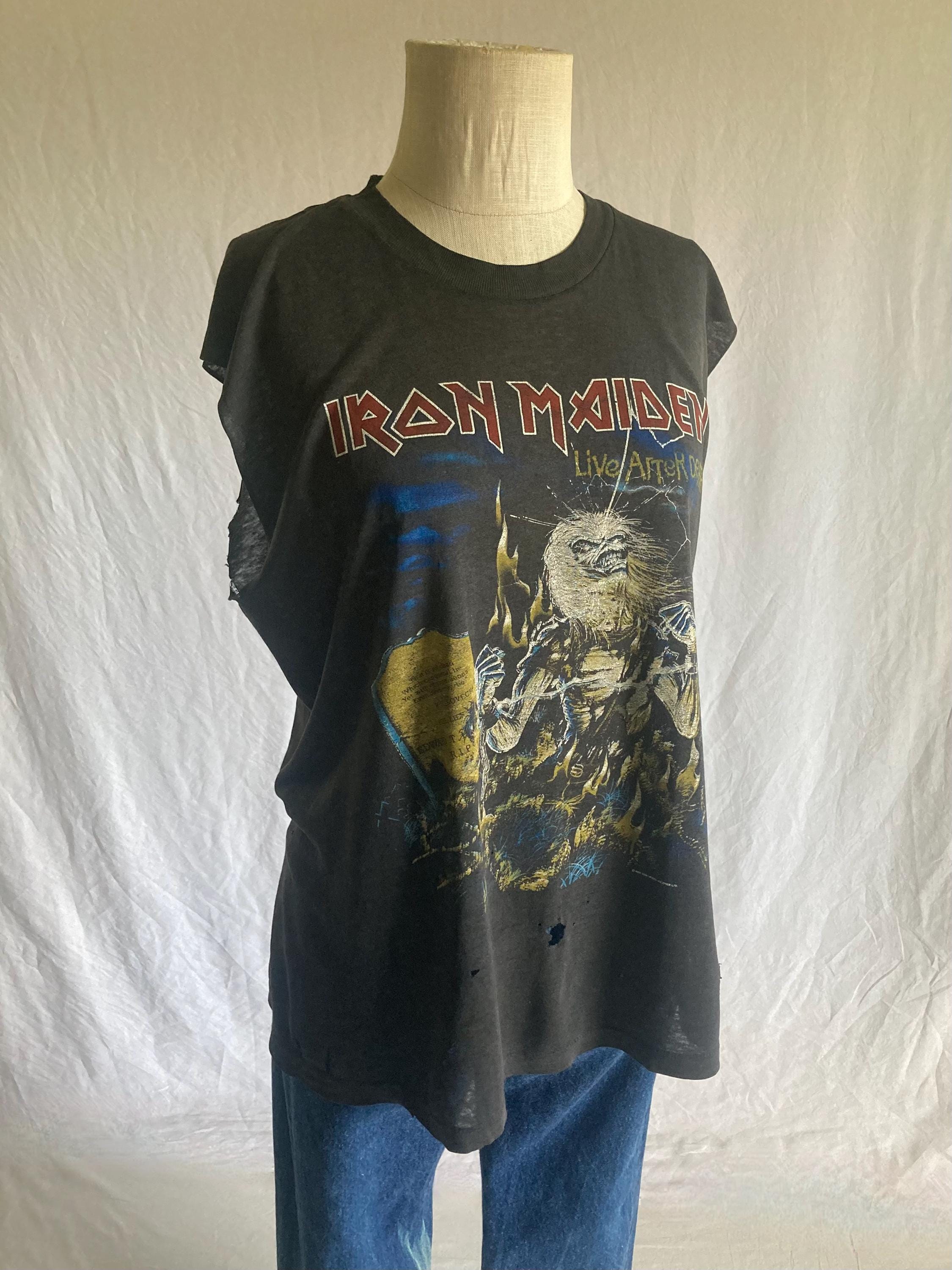 ヴィンテージ 80年代 アイアン・メイデン Tシャツ ライブ・アフター