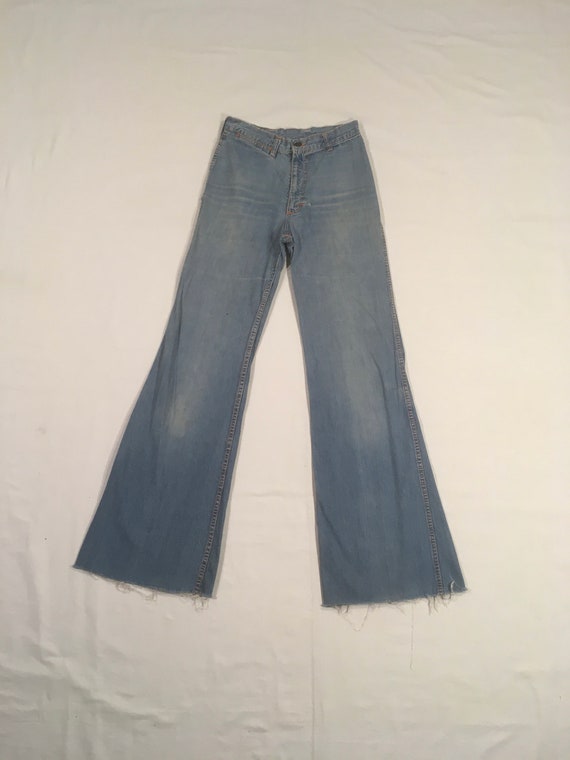vintage 70s faded glory blue jeans high waist bel… - image 4