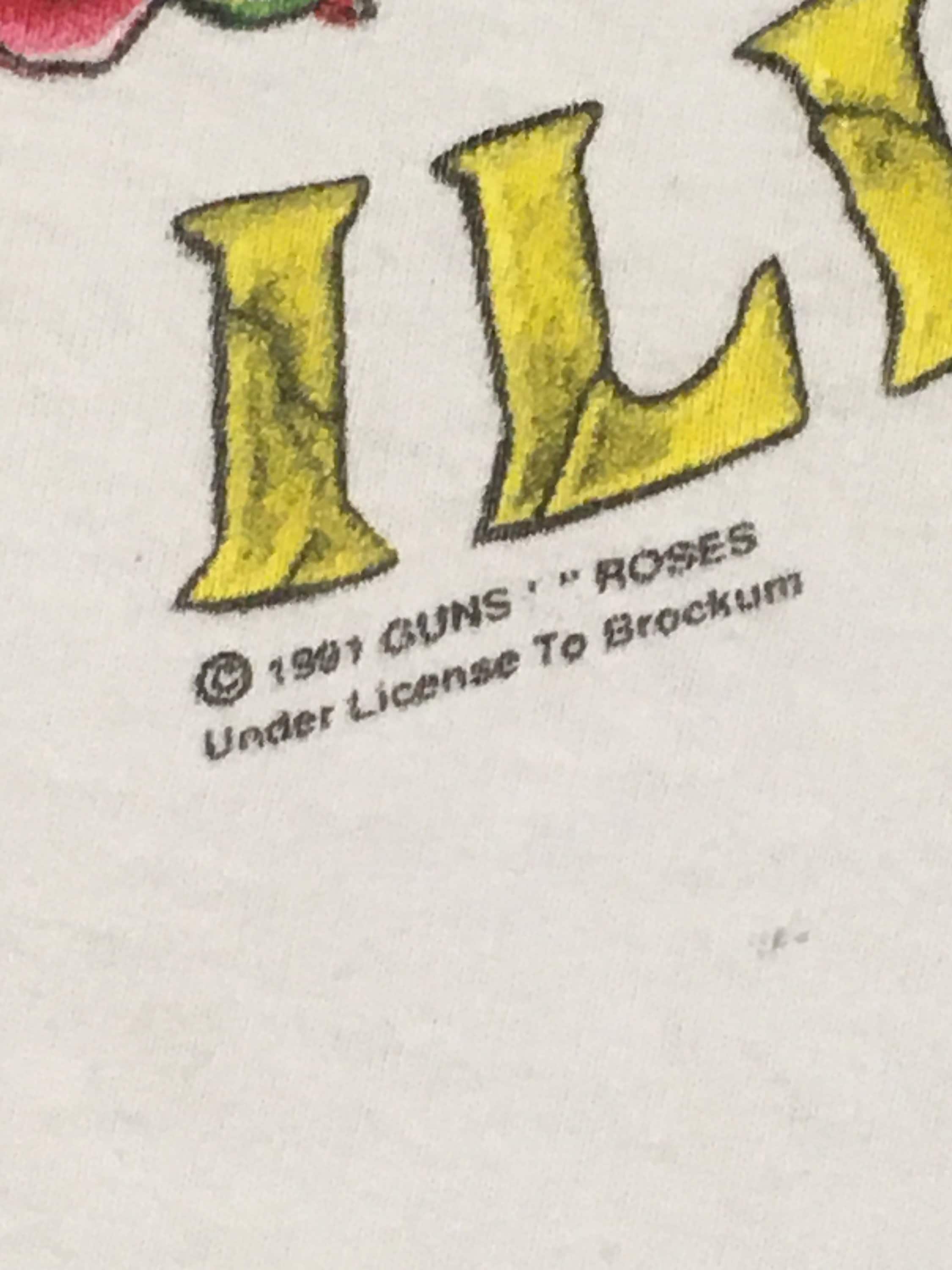 Vintage 90s 1991 Guns N Roses GN'R Use Your Illusion Brockum Tank
