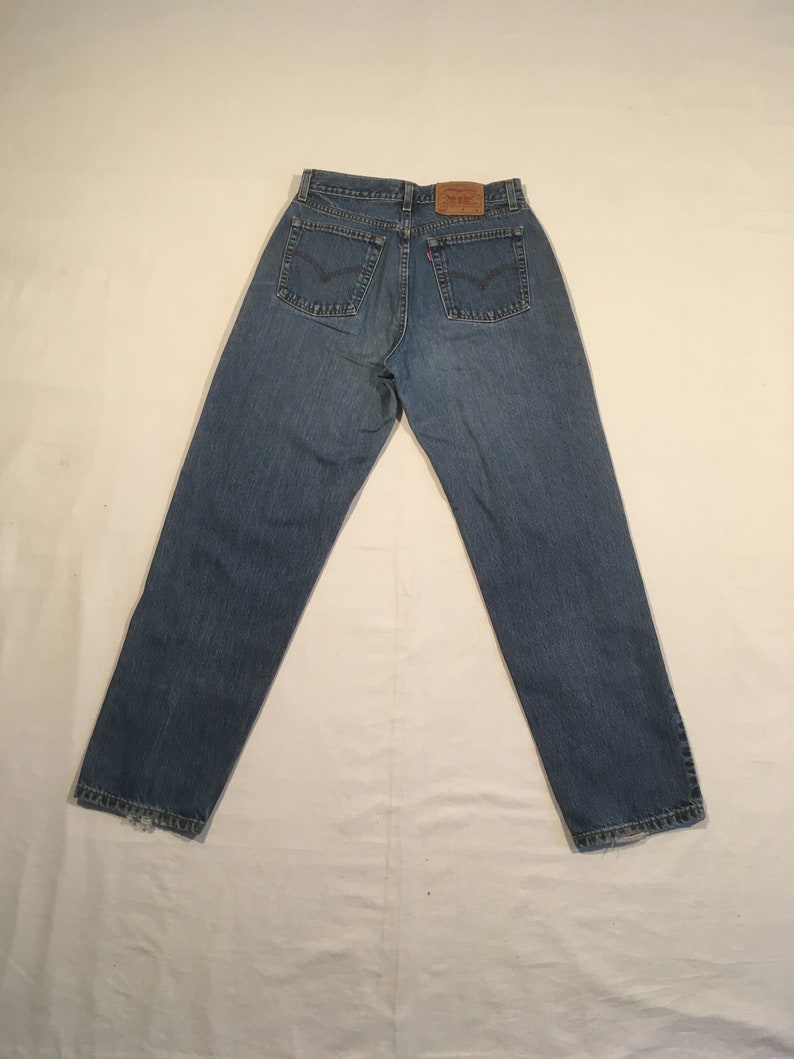 vintage y2k levis 560 loose fit straight leg womens blue jeans made in mexico 30 image 6