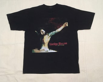 vintage 2000 Marilyn Manson holywood holy wood in the shadow of the valley of death giant t shirt