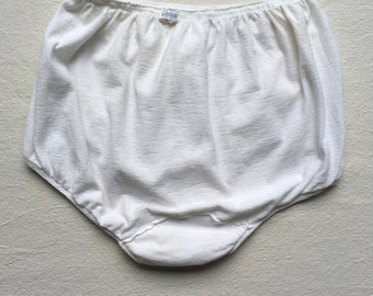 vintage 60s carters Spanky pants white cotton high waist granny panties  underwear
