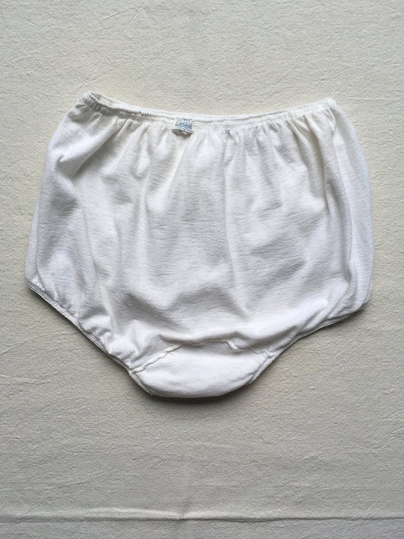 Vintage 60s Carters Spanky Pants White Cotton High Waist Granny Panties  Underwear 