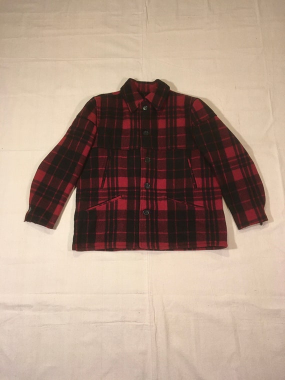 Vintage 50s Chippewa Mackinaw Cruiser Winter Wool Shadow