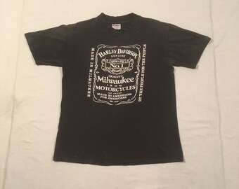 【激レア】1980s ハーレー モーターサイクル MC ビンテージ　Tシャツ ハーレーダビッドソン シャツ バイカー Tシャツ トップ 80年代