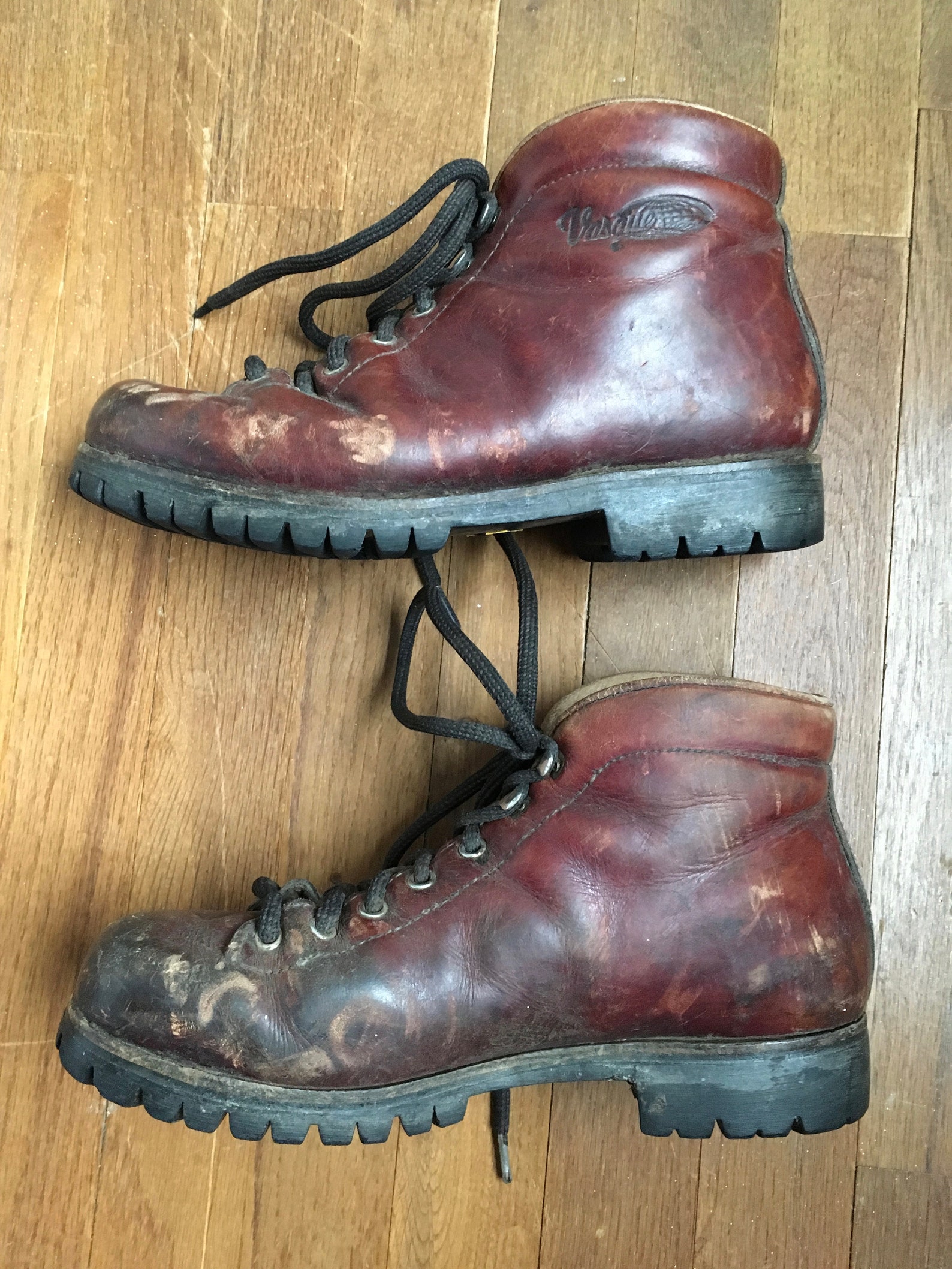 Vintage 70s Vasque Cowhide Leather Italian Hiking Boots Etsy