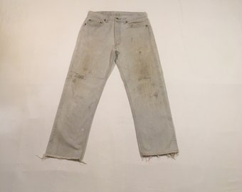 リーバイス 501 ホワイト ヴィンテージ USA製 アメリカ MADE IN Vintage Levis 501 Denim Jeans Made in USA White 501-0648 90s