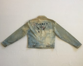 Vintage 1980s 90s LEVI'S 71505 0217 Button Front Red Tab Dark Blue