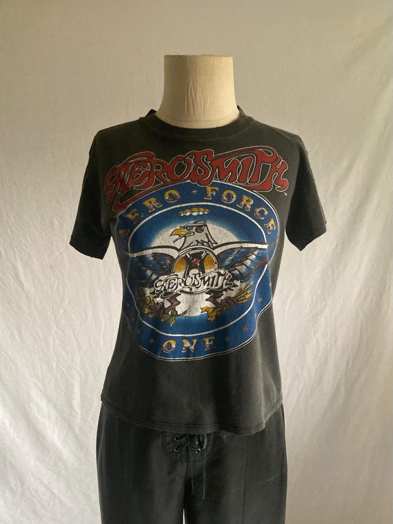 ヴィンテージ 80年代 エアロスミス Tシャツ エアロフォースワン