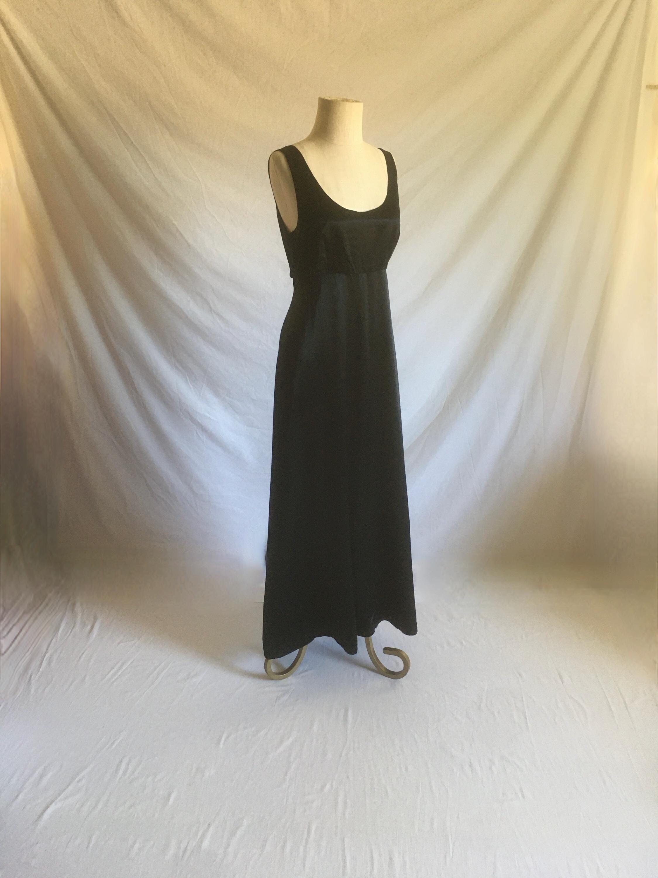 ワンピース vintage satin maxi lingerie dress black vintage satin maxi lingerie dress black