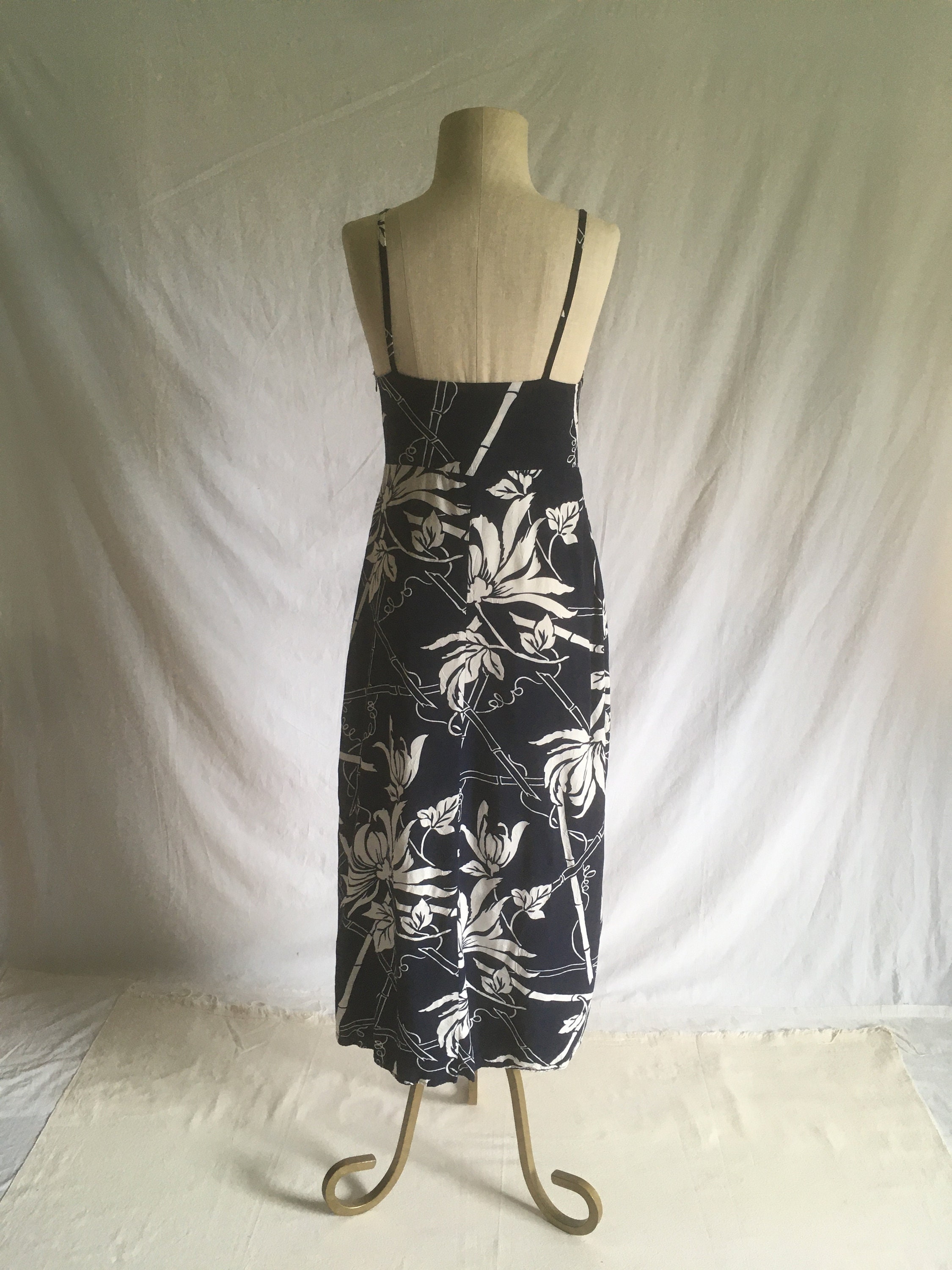 TORI RICHARDS 青 マキシドレス Sサイズ