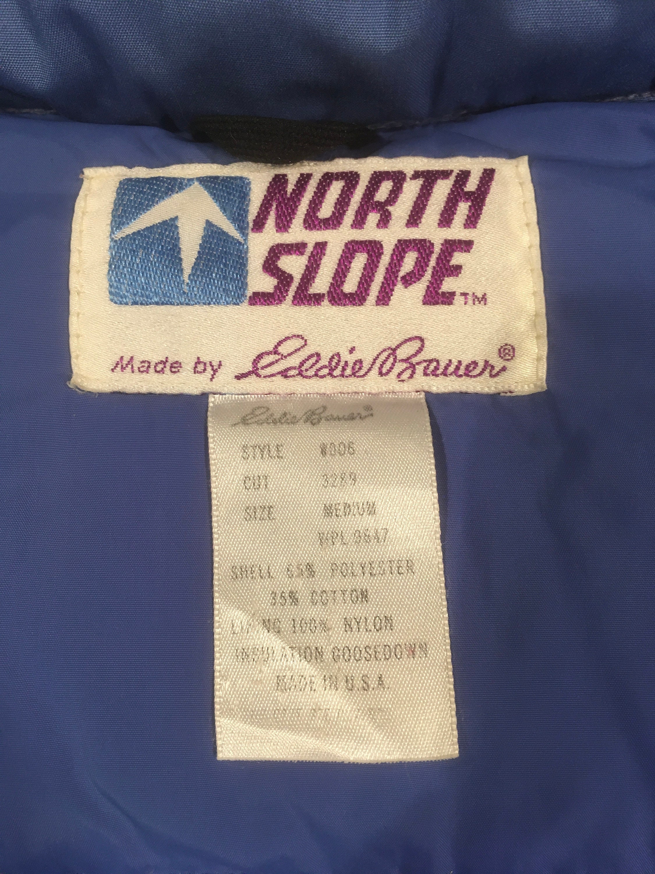 Vintage 90s Womens North Slope Eddie Bauer Goose Down Puffer Parka