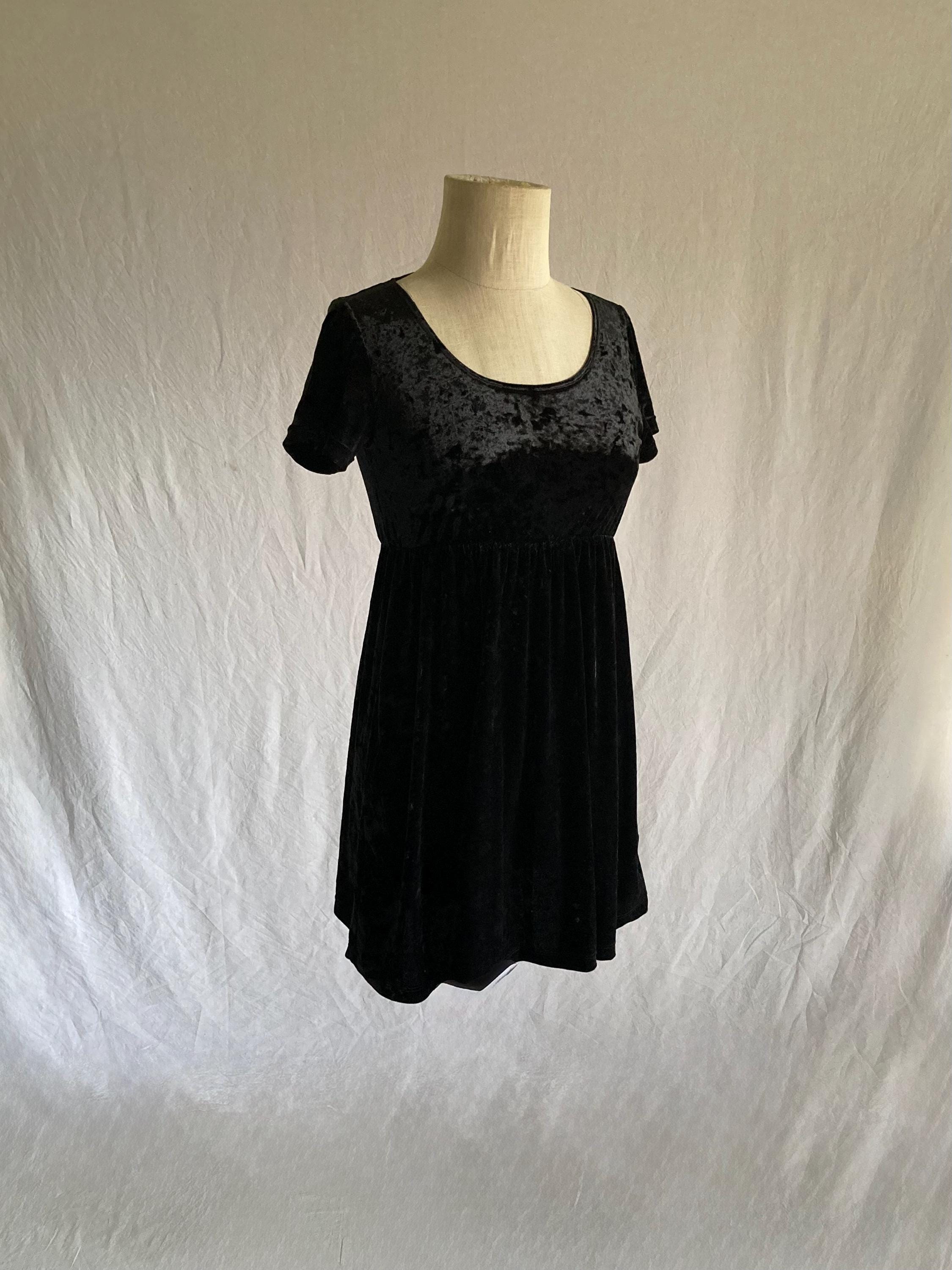 american apparel black babydoll dress Vintage Y2k Crushed Velvet Made in Usa Soft lightweight knit/V Women's Elegant Mock Neck season: 26S5 Color:Viola/Lily Apparel gingham babydoll