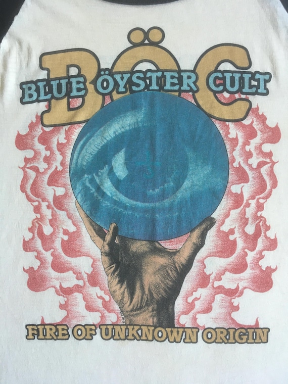 Vintage 80s 1981 Boc Blue Oyster Cult Fire of Unknown Origin Rock 