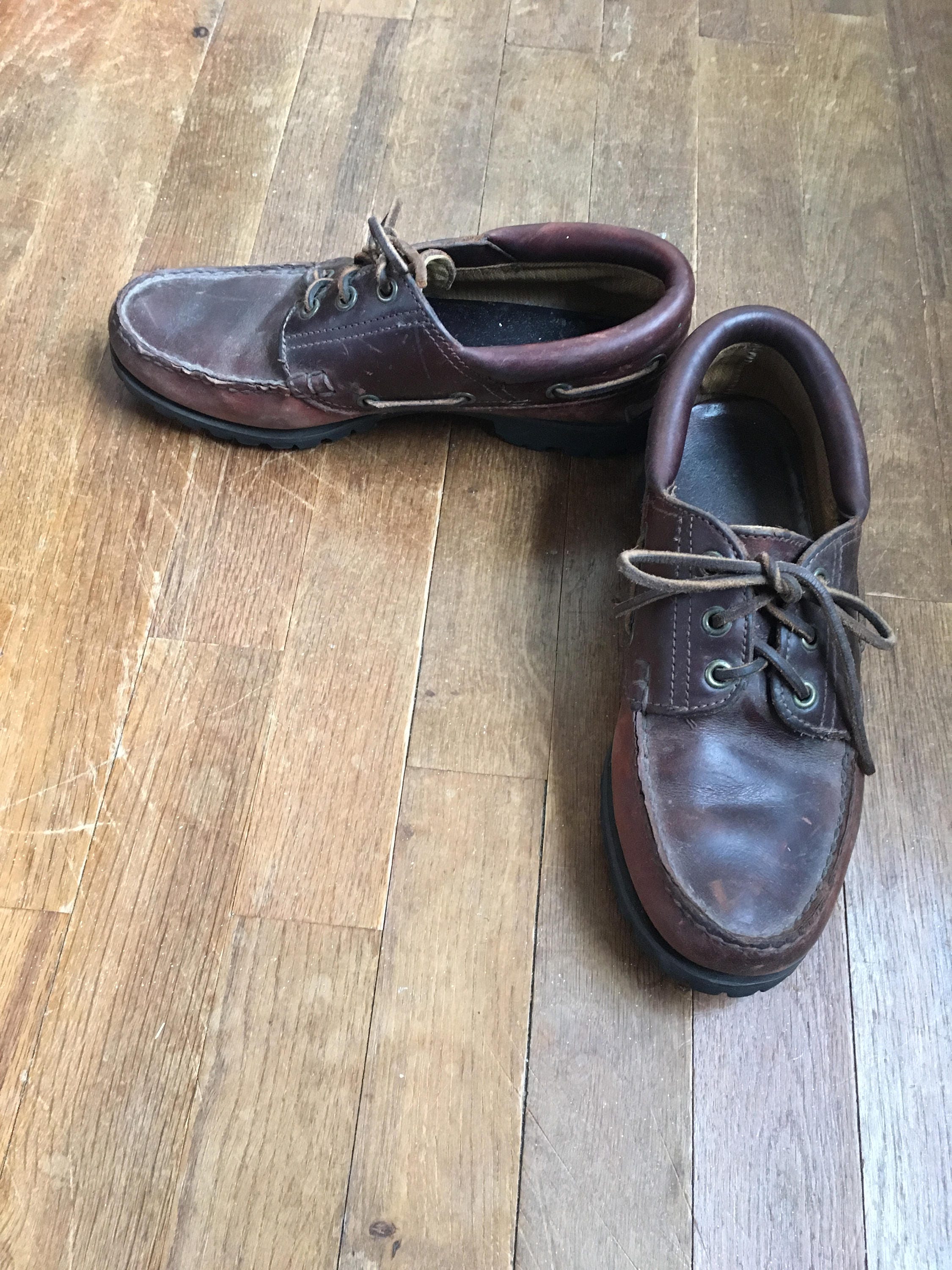 Vintage 90s Tims Timberland 3 Eyelet Classic Lug Moc Toe - Etsy