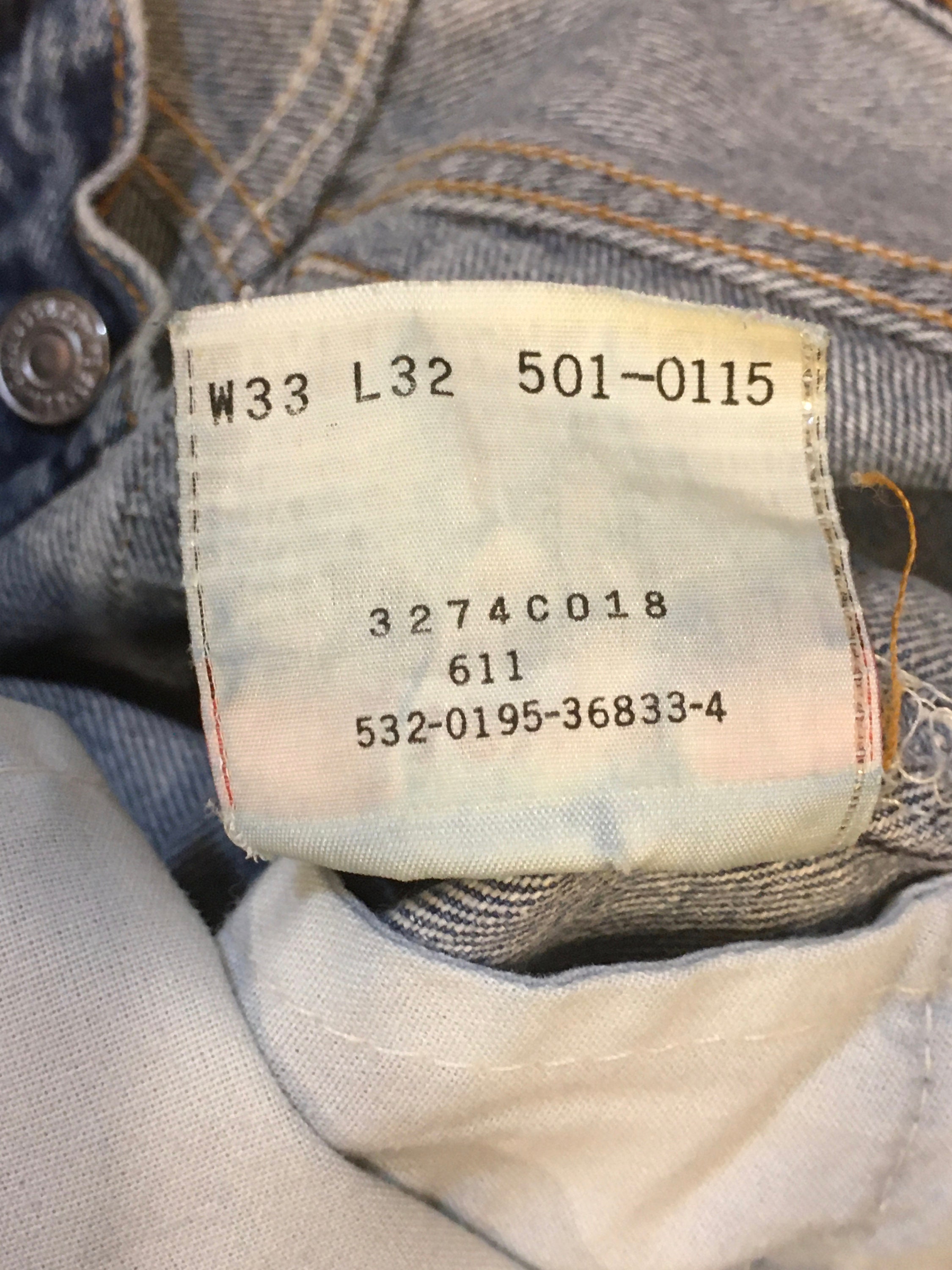 Vintage 90s Levis 501 0115 Made in USA Blue Jeans 31 X 31 - Etsy