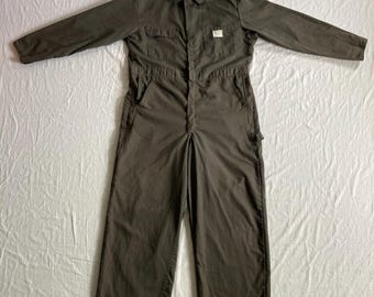 Vintage 70s Coveralls Jc Penney Big Mac Mechanics Jumpsuit Brown