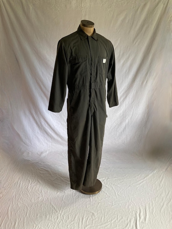Vintage 70s Coveralls Jc Penney Big Mac Mechanics Jumpsuit Brown