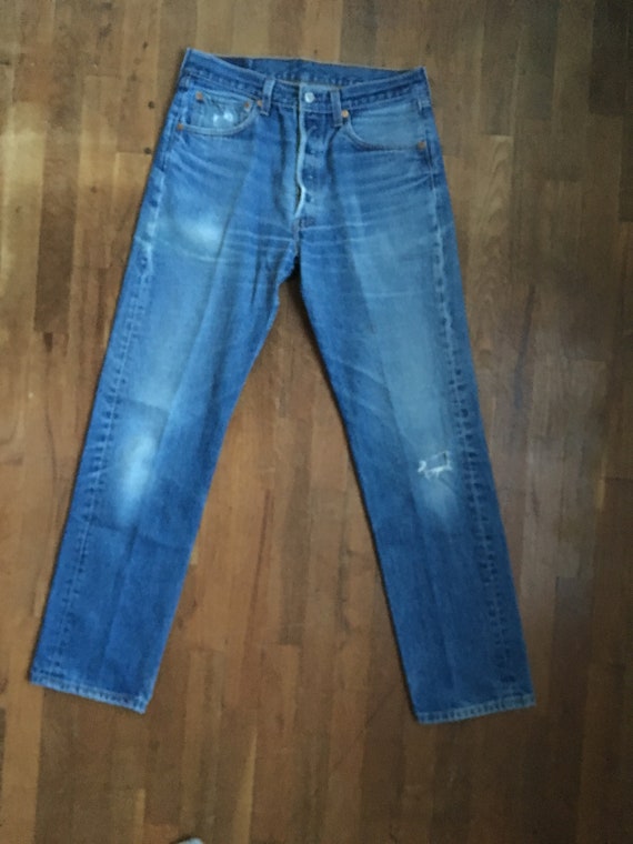 vintage levis 501 xx blue jeans made in usa 31 x … - image 2
