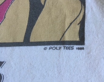 VTG 80's Poly Tees Royal Hawaiian Bikini Watchers T Shirt