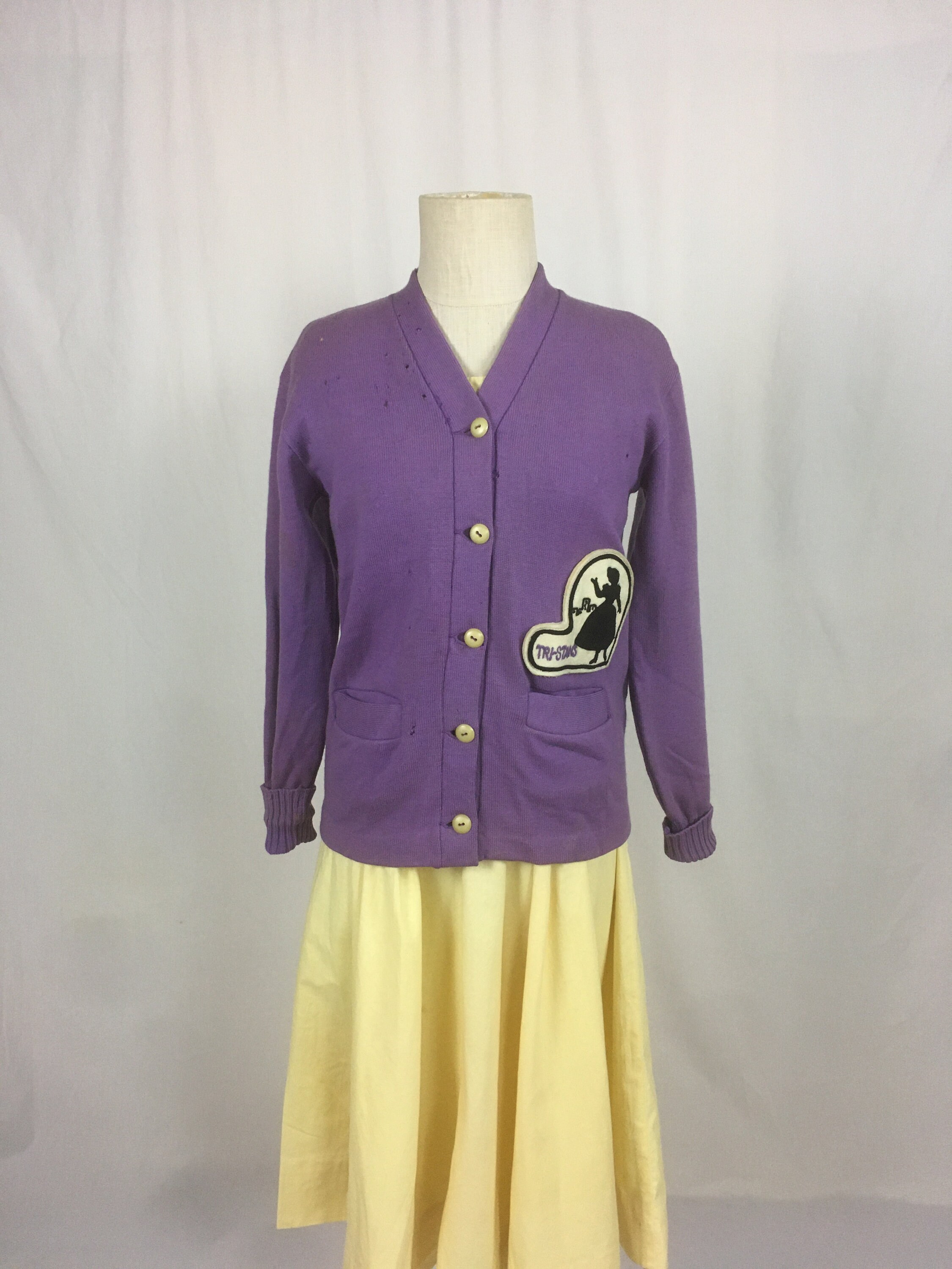 トップス VINTAGE CELINE purple cardigan Celine Purple Diamond Knit Cardigan Sweater | Grailed