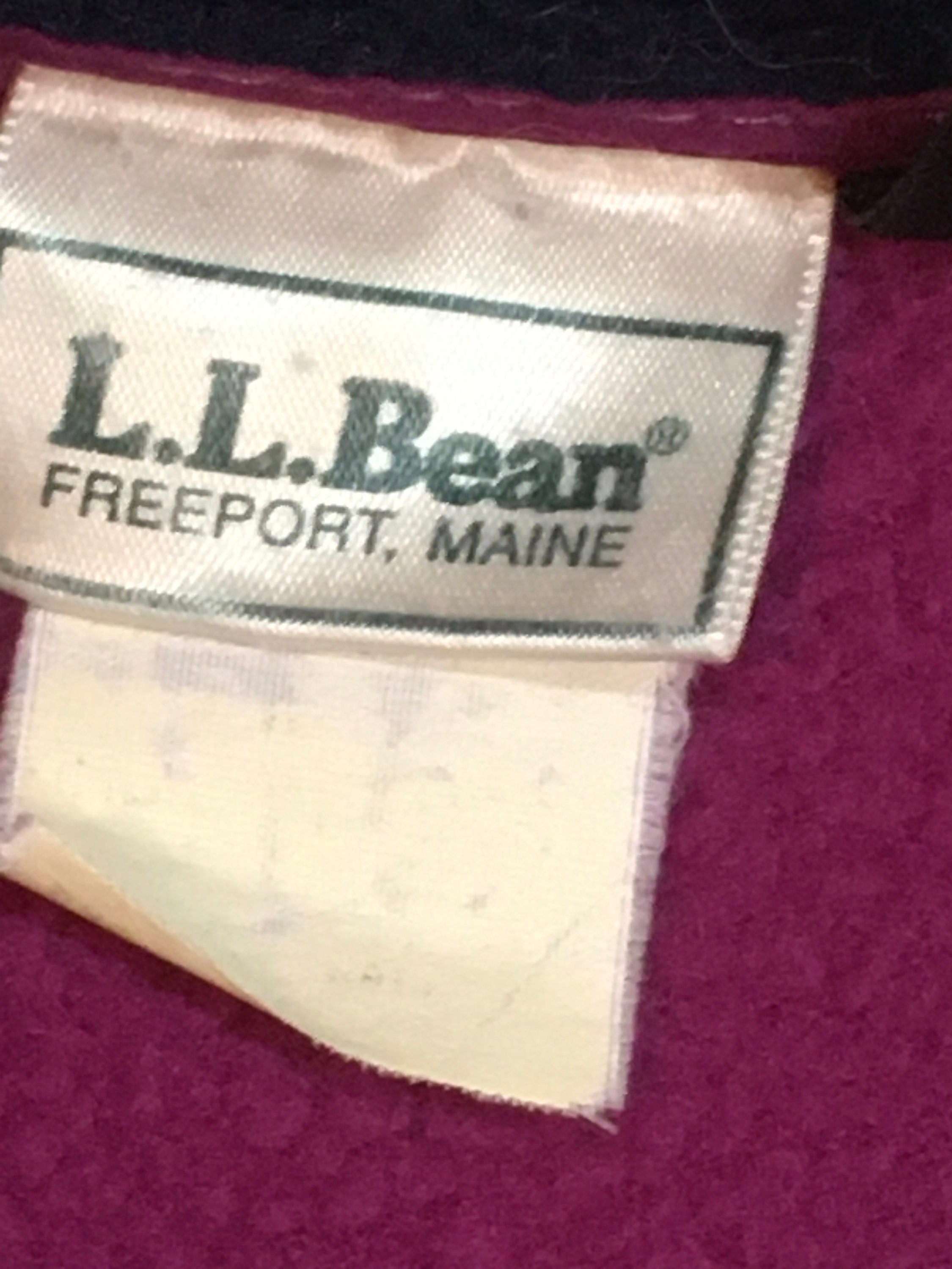 Vintage LL Bean Fleece Zip up Jacket | Etsy