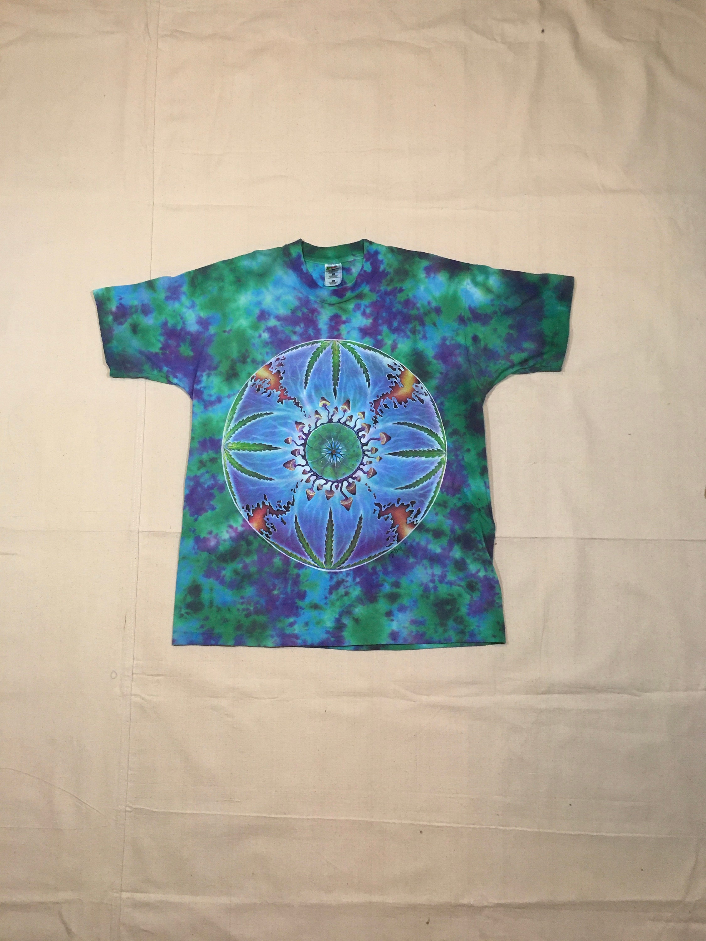 90s MIKE DUBOIS Tシャツ PSYCHEDELIC RAVE Vintage 90s Michael Mike Dubois Not Fade Away 1993 Tie Dye