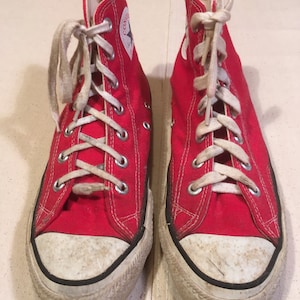 Vintage 80s Converse Made in Usa Chuck Taylor Extra Stitch Hi - Etsy