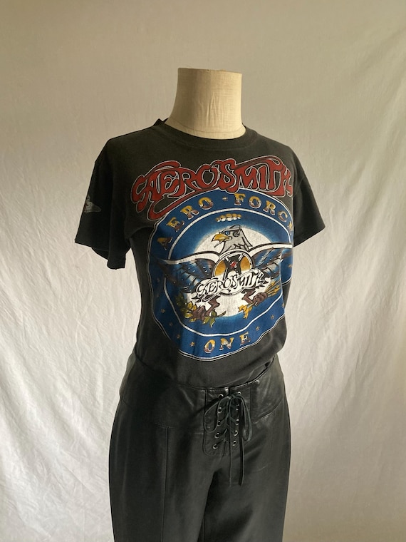 ヴィンテージ 80年代 エアロスミス Tシャツ エアロフォースワン