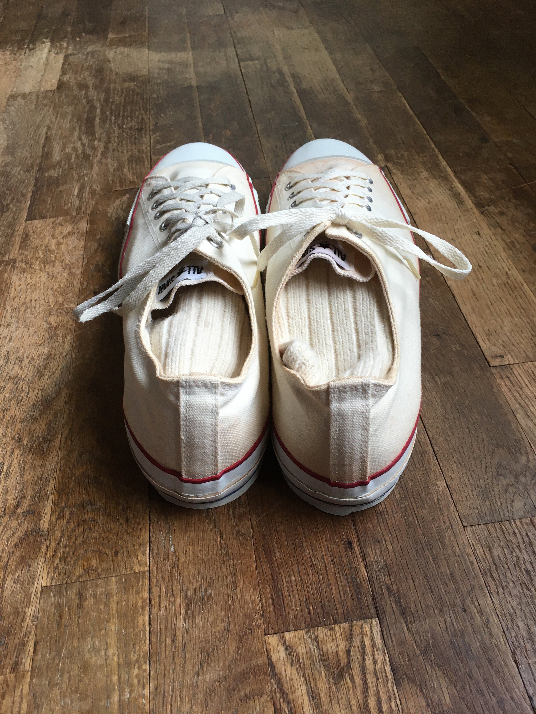 Vintage Converse Chuck Taylor All Star Low Top White Made in USA Men’s 12.5 Vintage 1990 main image 3