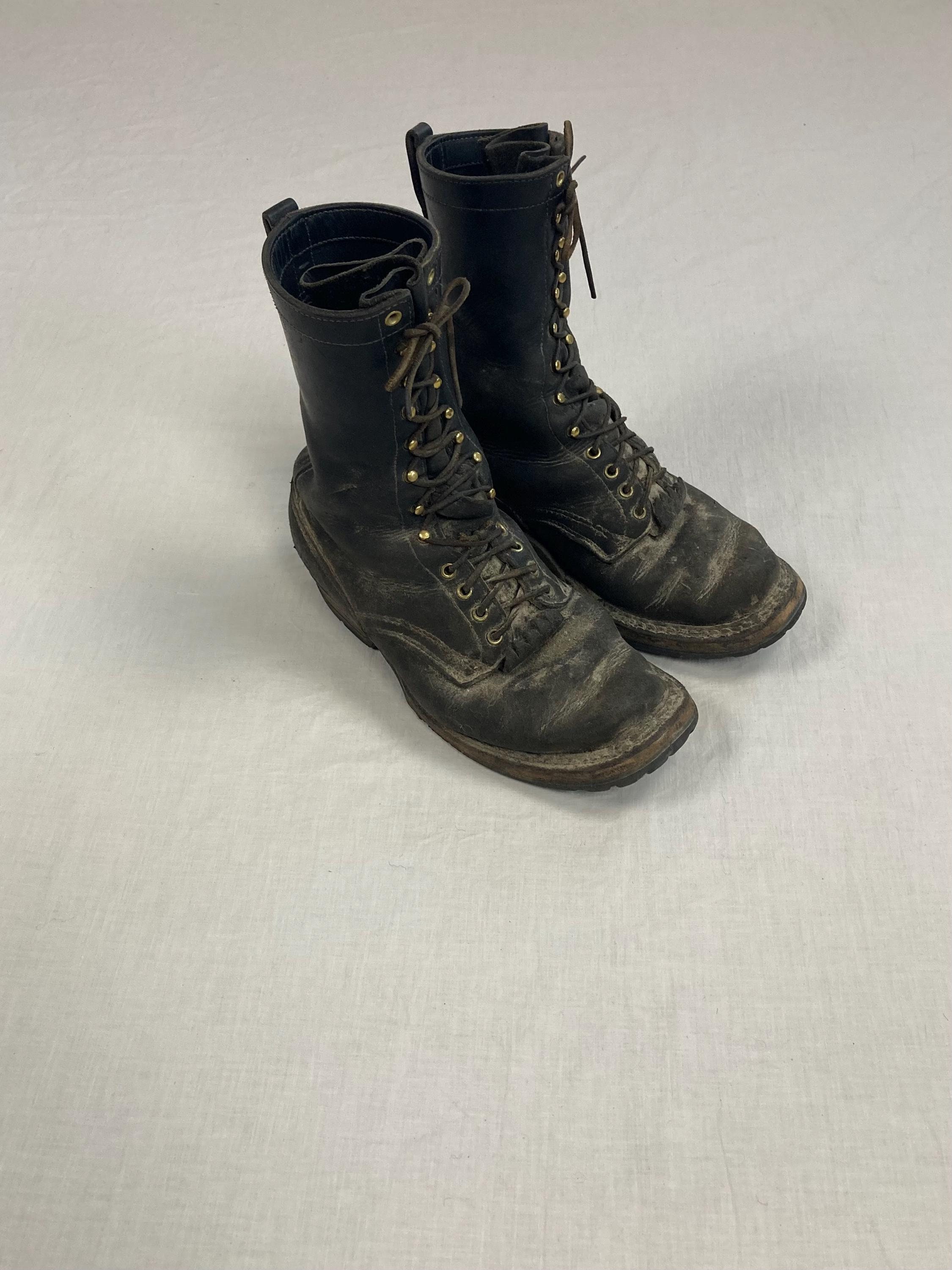 Vintage Whites Boots 9 1/2 F 719 Packer Soft Toe Original