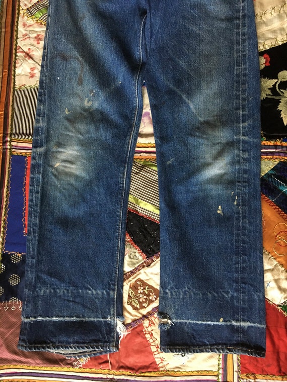 vintage levis 501 XX big E selvedge redline black… - image 2