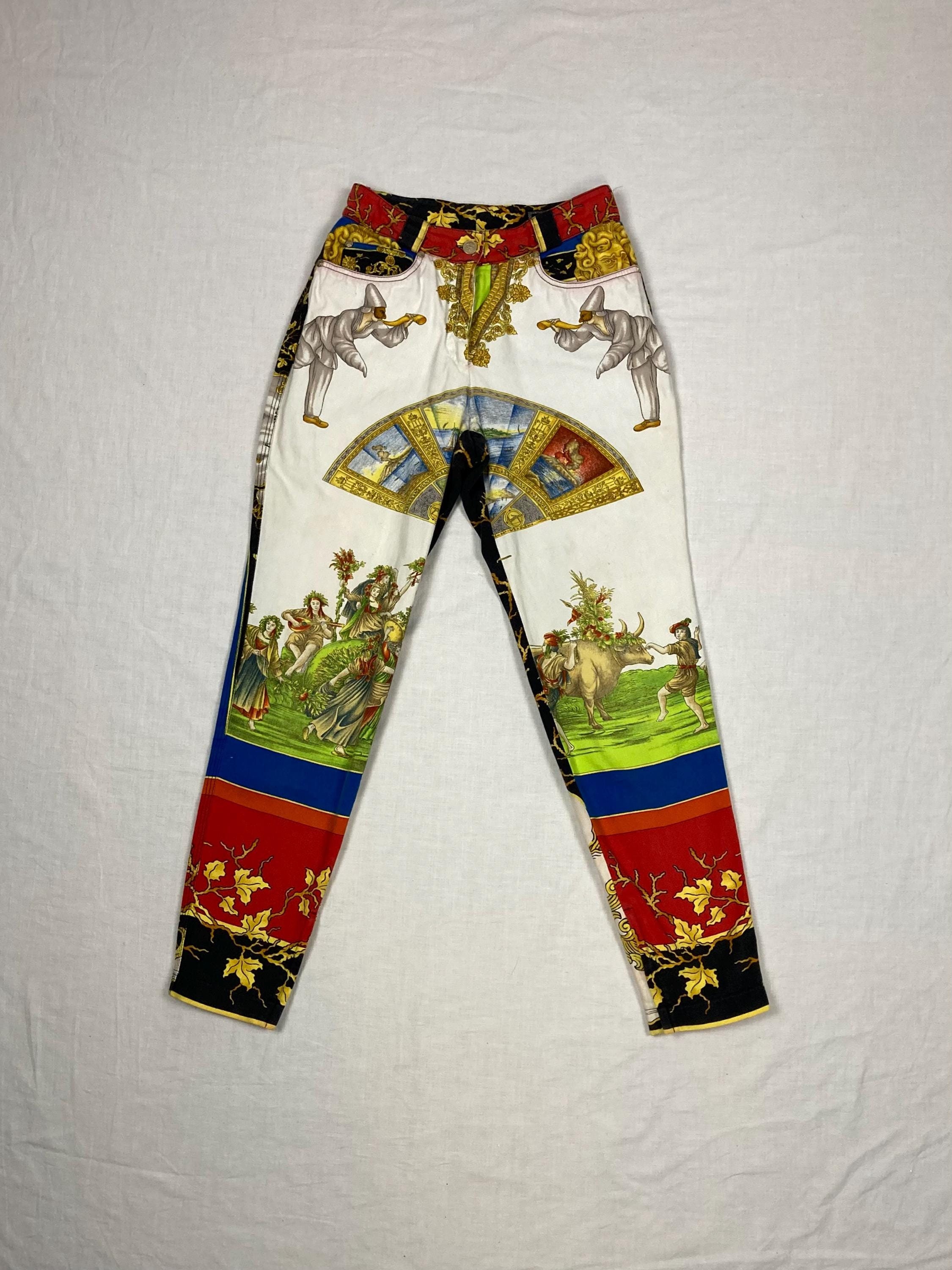 パンツ 90s vintage VERSACE JEANS COUTURE pants 90s Vintage Versace Jeans Couture Jeans Size 36 50 Medium