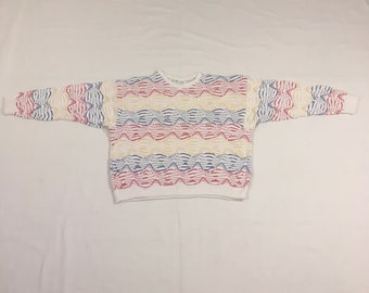 vintage 90s coogi sweater australia pullover tundra textured 3d