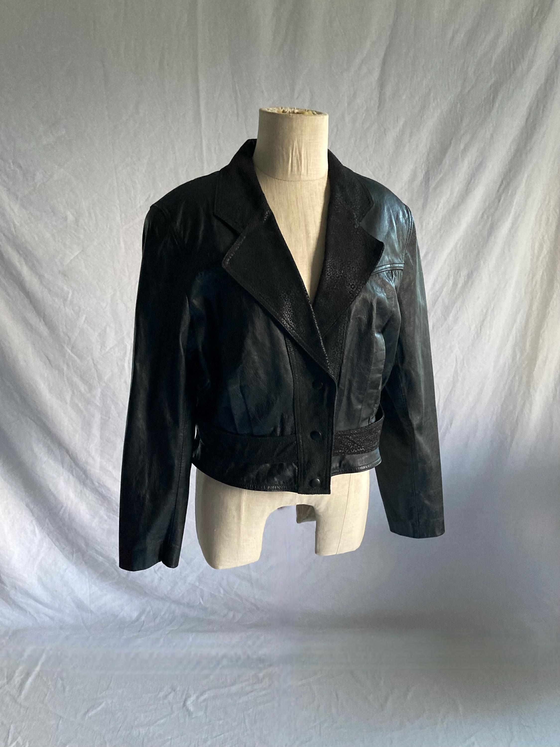 80's Vintage MAGGIE LAWRENCE ジャケット アメリカ製 Vintage 80s Black Velvet Double-Breasted Blazer Jacket