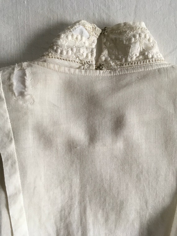 vintage early 1900s antique embroidered eyelet mu… - image 10