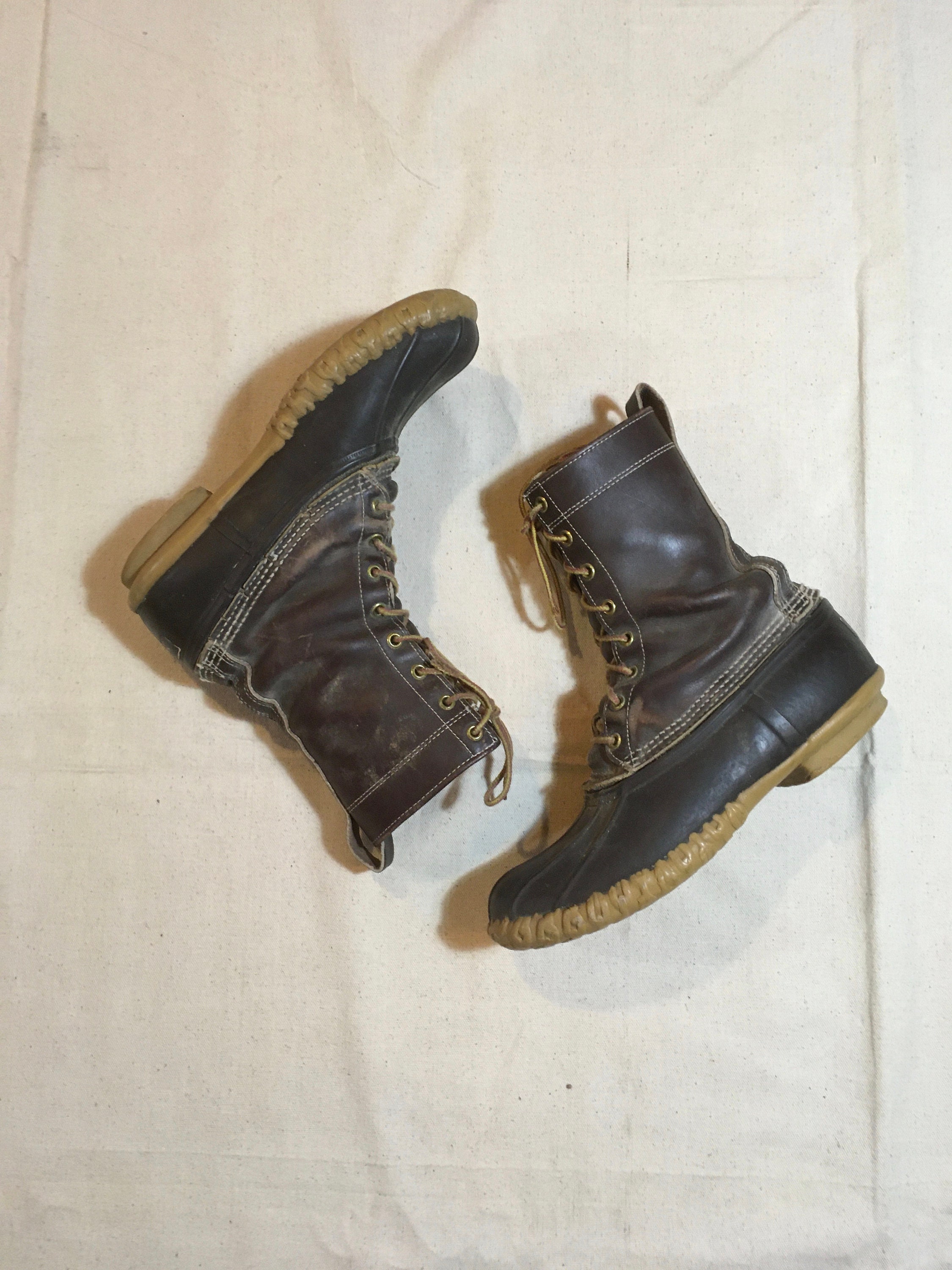 Vintage 80s Ll Bean Hunting Shoe 8 Eyelet Duckies Boots Mens 8 - Etsy