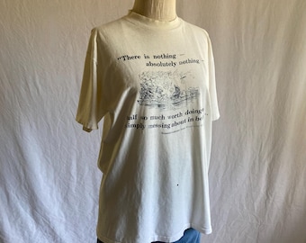 Vintage 60s Double Face Two Layer T Shirt Yorktown Lions 1960s