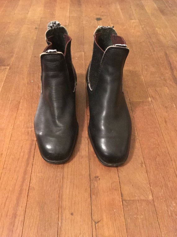 Vintage Rossiters Rossi 902 Black Leather Chelsea Side - Etsy