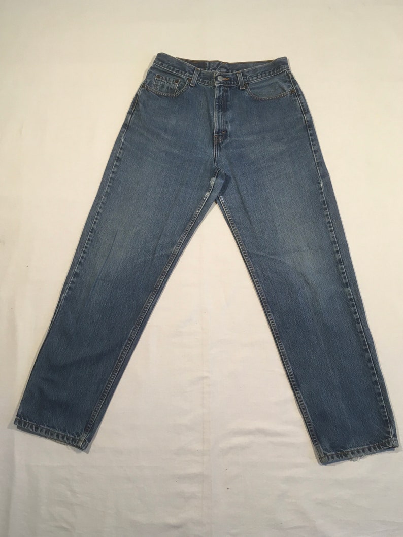 vintage y2k levis 560 loose fit straight leg womens blue jeans made in mexico 30 image 2