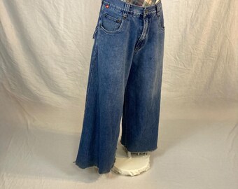 パンツ 90s B-BOY KIK WEAR BAGGY PANTS Vintage Kikwear Jeans Y2K Rave Buggy Side Line Pants 90s