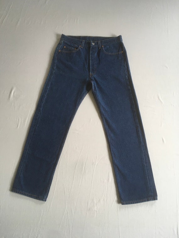 vintage 90s levis 501xx made in usa blue jeans 31… - image 2