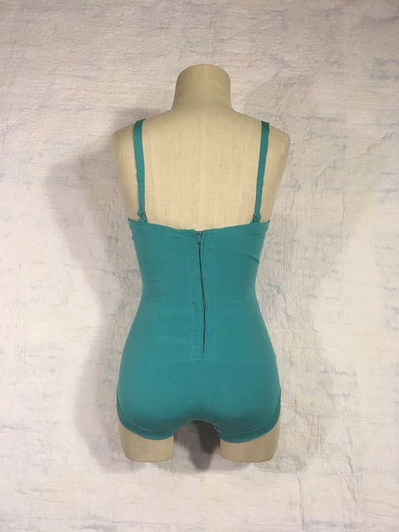 vintage 40s styled by Lee swimplay suits zip back… - image 3