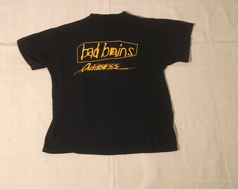 Vintage 90s HUMAN RIGHTS Bad Brains Band Punk Rock Tee Shirt