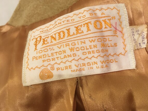 vintage 60s pendleton wrap coat womens pure virgi… - image 7