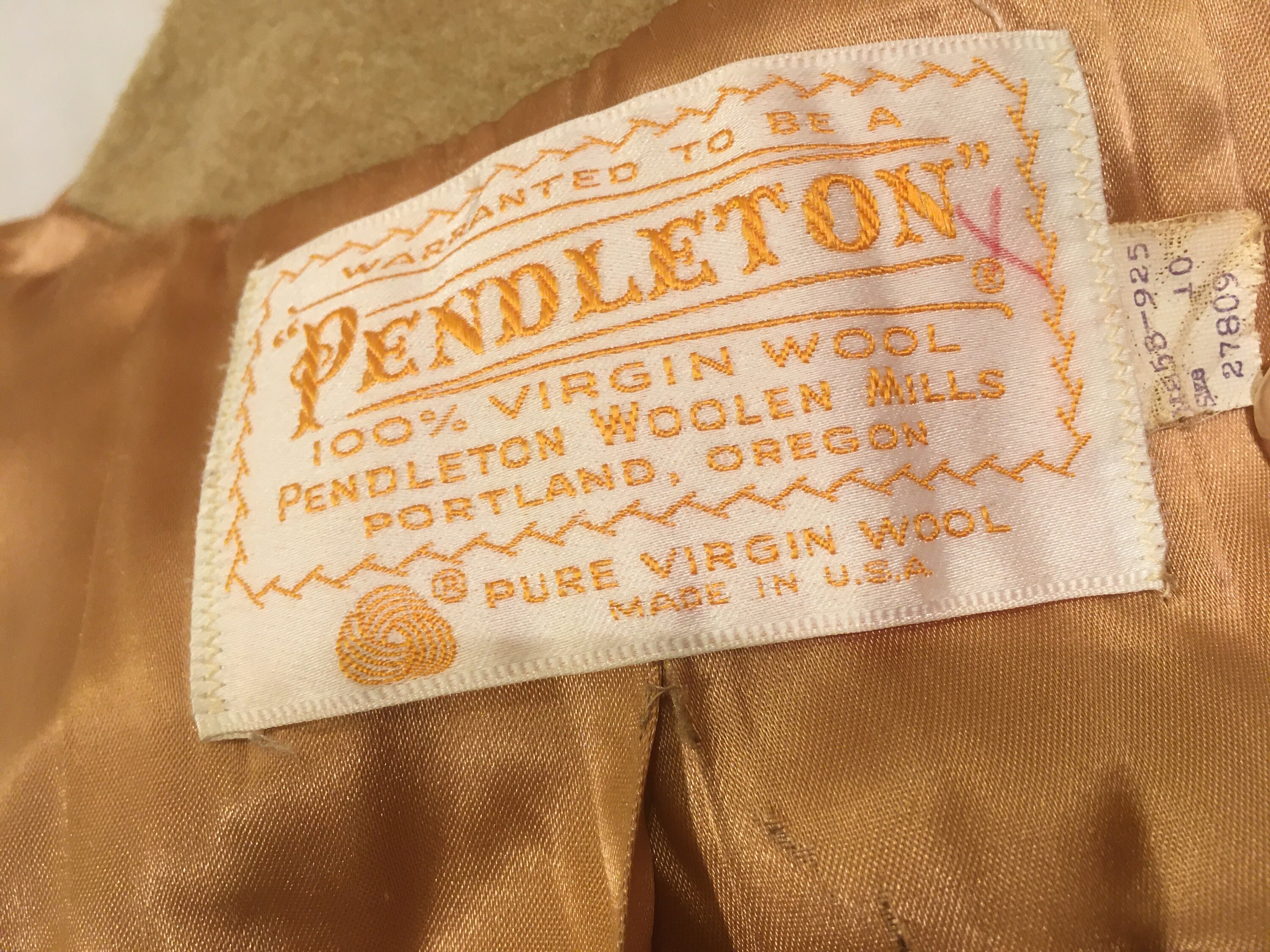 Vintage 60s Pendleton Wrap Coat Womens Pure Virgin Wool Vintage 60s Pendleton Wrap Coat Womens Pure Virgin Wool