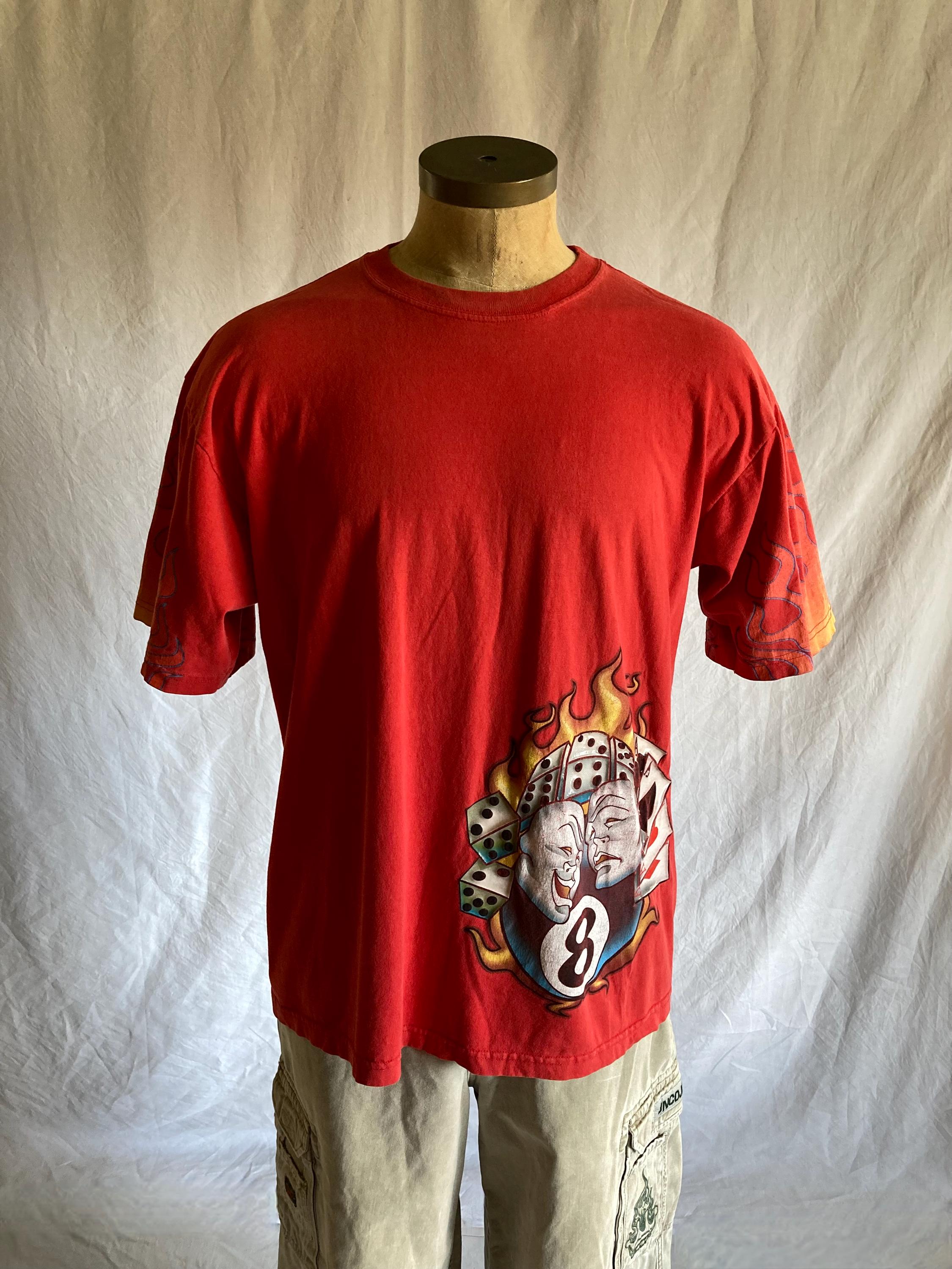 ヴィンテージ 90 年代 JNCO ジーンズ フレイムス T シャツ 8 ボール 