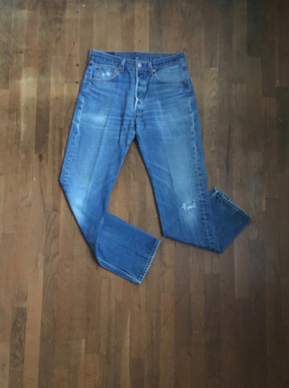 vintage levis 501 xx blue jeans made in usa 31 x … - image 1